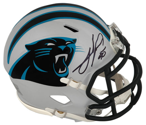 Julius Peppers Signed Carolina Panthers Riddell Speed Mini Helmet (SCHWARTZ COA)