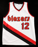 Lafayette Fat Lever Signed Portland Trail Blazers Jersey (JSA) 2xAll Star Guard