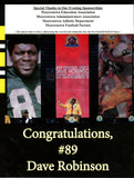 Dave Robinson Signed 2013 Moorestown Dave Robinson Night Program Beckett 57208