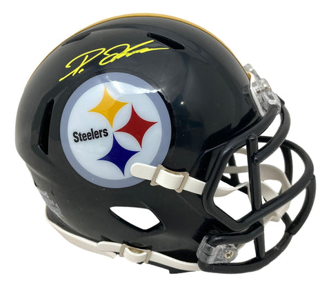 Diontae Johnson Signed Pittsburgh Steelers Flash Mini Speed Helmet BAS