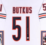 Dick Butkus Signed Bears 35x43 Custom Framed Jersey (JSA) 8x Pro Bowl /1965-1972