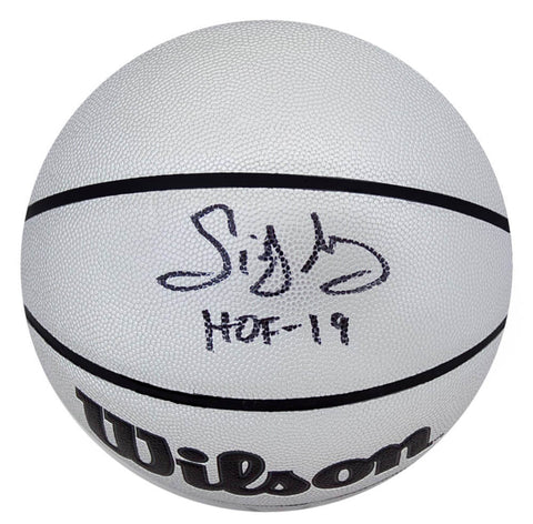 Sidney Moncrief Signed Wilson Platinum NBA Basketball w/HOF'19 - (SCHWARTZ COA)