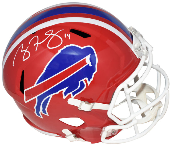 RYAN FITZPATRICK SIGNED BUFFALO BILLS THROWBACK FULL SIZE SPEED HELMET BECKETT