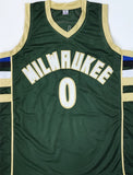Bucks DAMIAN LILLARD Signed Milwaukee Custom Replica Green Jersey AUTO - BAS