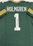 Packers SB Champ Coach MIKE HOLMGREN Signed Custom Replica Green Jersey AUTO