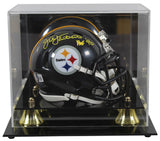 Steelers Jack Lambert "HOF 90" Signed Speed Mini Helmet W/ Case BAS Witnessed