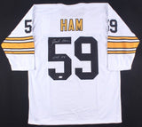 Jack Ham Signed Pittsburgh Steelers Jersey Inscribed HOF 88 (TSE) 8xPro Bowl L.B