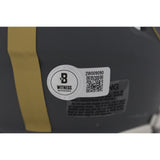 Jerome Bettis Autographed Pittsburgh Steelers Slate Mini Helmet Beckett 44103