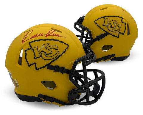 Rashee Rice Autographed Kansas City Chiefs Rave Football Mini Helmet Beckett