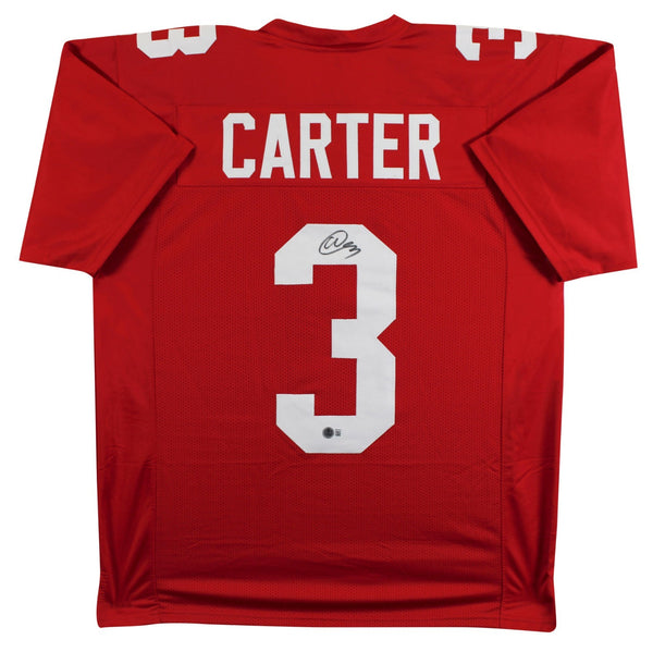 Abdul Carter Signed New York Giants Alternate Jersey (Beckett) 2026 New Uniform#