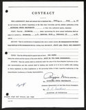 Biggie Munn HOF Michigan State Head Coach Signed/Auto Contract JSA BA199671