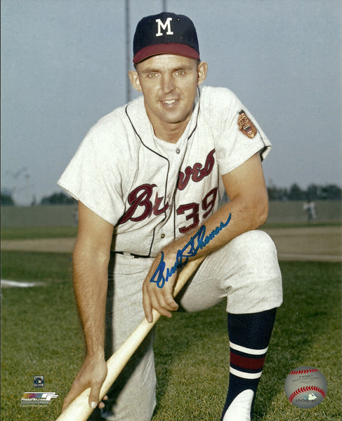 1961 Milwaukee Braves FRANK THOMAS Signed 8x10 Photo #1 AUTO