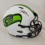 SHAUN ALEXANDER SIGNED SEATTLE SEAHAWKS LUNAR ECLIPSE SPEED REPLICA HELMET BAS