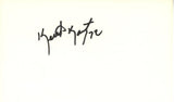 Keith Kartz Autographed/Signed Denver Broncos Index Card BAS 45389