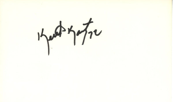 Keith Kartz Autographed/Signed Denver Broncos Index Card BAS 45389