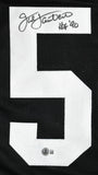 Jack Lambert Autographed Black Pro Style Jersey w/HOF - Beckett Hologram