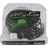 Steve Largent Autographed Seattle Seahawks Eclipse Mini Helmet Beckett 48128