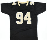Cam Jordan Autographed Black Pro Style Jersey - Beckett W Hologram *Black