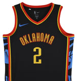 Thunder Shai Gilgeous-Alexander Signed Black Nike Swingman Jersey JSA #CF72888