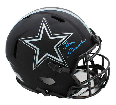 Roger Staubach Signed Dallas Cowboys Speed Authentic Eclipse NFL Helmet