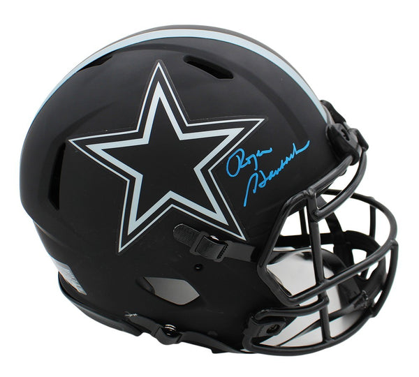Roger Staubach Signed Dallas Cowboys Speed Authentic Eclipse NFL Helmet