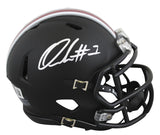 Ohio State Quinshon Judkins Signed Black Speed Mini Helmet W/ Case BAS Witnessed
