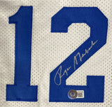 Roger Staubach Drew Pearson Signed Custom White Pro-Style Football Jersey BAS