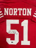 49ers KEN NORTON JR. Signed Custom Replica San Francisco Red Jersey AUTO - BAS