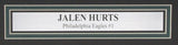 Jalen Hurts Autographed 16x20 Photo Philadelphia Eagles Framed JSA 186285