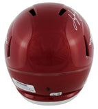 Arkansas Treylon Burks Authentic Signed Full Size Speed Rep Helmet BAS Witnessed