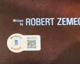 MICHAEL J. FOX AUTOGRAPHED FRAMED BACK TO THE FUTURE MOVIE POSTER BECKETT 236451