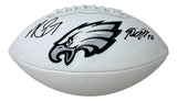 DeSean Jackson Michael Vick Signed Philadelphia Eagles Logo Football JSA QR