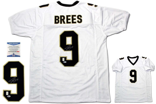 Drew Brees Autographed Jersey - Beckett Authentic - White