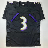 Autographed/Signed Odell Beckham Jr. Baltimore Black Jersey Beckett BAS COA