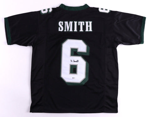 DeVonta Smith Signed Philadelphia Eagles Black Jersey (Beckett COA) 2020 Heisman