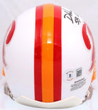 Devin White Autographed TB Bucs 76-96 Mini Helmet w/SB Champs-Beckett W Holo*BLK