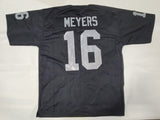 JAKOBI MEYERS AUTOGRAPHED PRO STYLE CUSTOM XL JERSEY w/ BECKETT QR