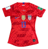 Alex Morgan Signed 2019/20 Nike USA Women's Red Small Soccer Jersey BAS