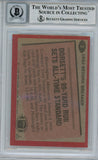 Tony Dorsett Autographed 1983 Topps #2 Trading Card Beckett Slab 34024