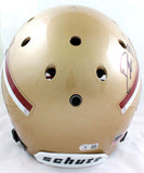 Deion Sanders Autographed Florida State Gold Schutt Authentic F/S Helmet-BAWHolo