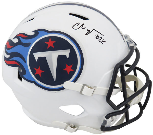 Chris Johnson Signed Titans T/B Riddell Full Size Speed Replica Helmet -(SS COA)