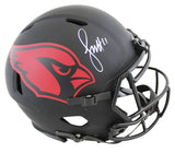 Cardinals Larry Fitzgerald Signed Eclipse F/S Speed Proline Helmet W/ Case BAS W