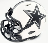 Herschel Walker Signed Cowboys Lunar Eclipse White Speed Mini Helmet Beckett