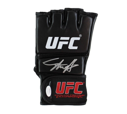 Israel Adesanya Signed Black and Red UFC Glove