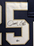 FRAMED NOTRE DAME FIGHTING IRISH RAGHIB ROCKET ISMAIL AUTOGRAPHED JERSEY BECKETT