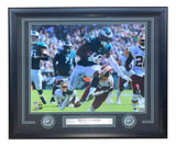 AS-IS Miles Sanders Signed Framed 16x20 Philadelphia Eagles Photo JSA