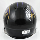 Anquan Boldin Autographed Baltimore Ravens Speed Mini Helmet- Beckett W Hologram