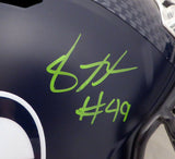 SHAQUEM GRIFFIN AUTOGRAPHED SEAHAWKS FULL SIZE SPEED HELMET MCS HOLO 134361