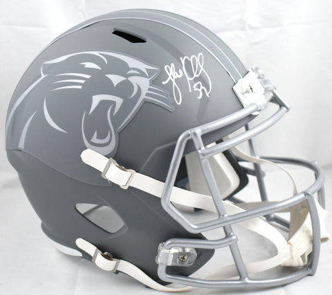 Luke Kuechly Autographed Carolina Panthers F/S Slate Speed Helmet-Beckett W Holo