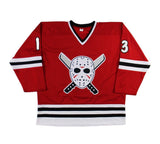 Ari Lehman Signed Friday the 13th Custom Red Jersey - Kill Count 163 Insc